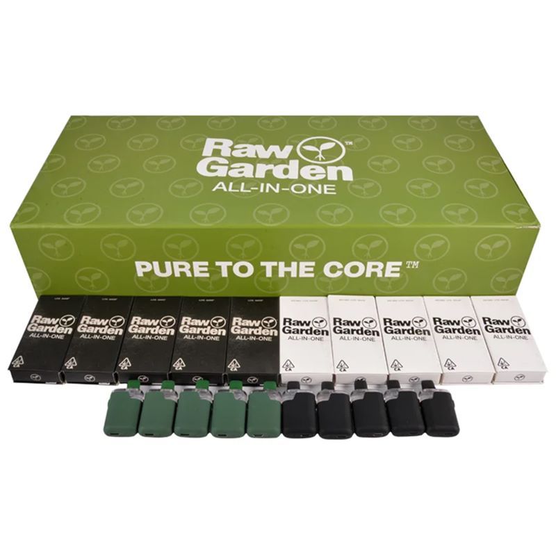 Raw Garden All-In-One 1ml & 2ml Disposable Vape Packaging & Hardware